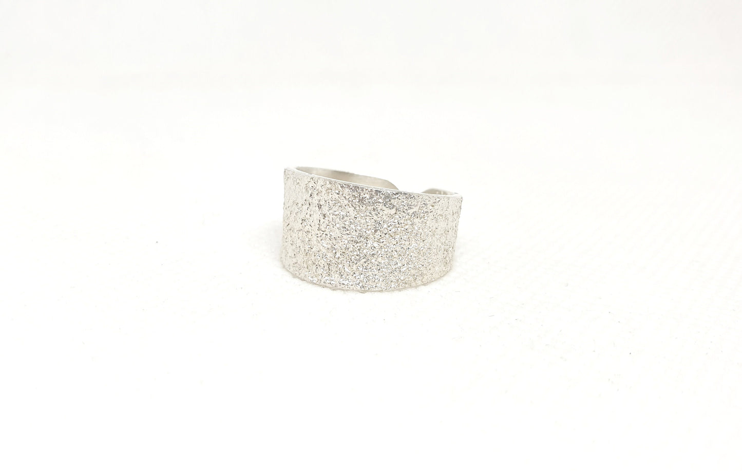 bague rustique morceau de la lune en argent sterling