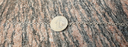 Bracelet pièce de monnaie 1 Franc Semeuse en argent.