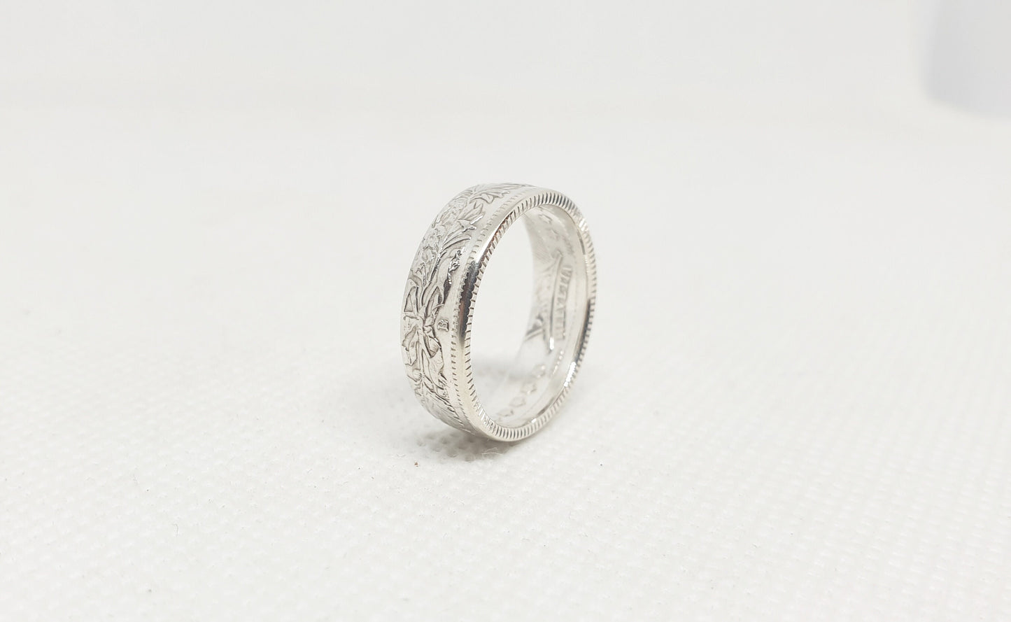 Bague pièce de monnaie 1 Franc Suisse en argent (coin rings)